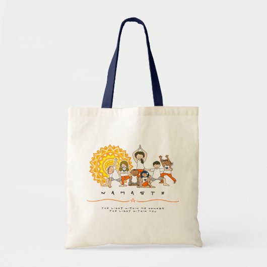 Tote Bag Namaste Yoga Professeur Mandala (Devant)