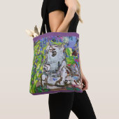Tote Bag Nandi dans le jardin (De près)
