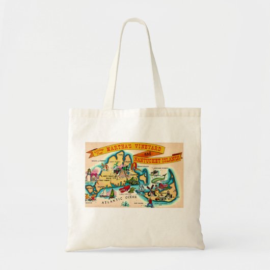 Tote Bag Nantucket Martha's Vineyard  (Devant)