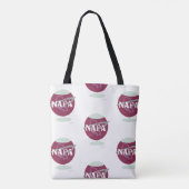 Tote Bag Napa Space Style Vin Verre Agence Motif (Dos)