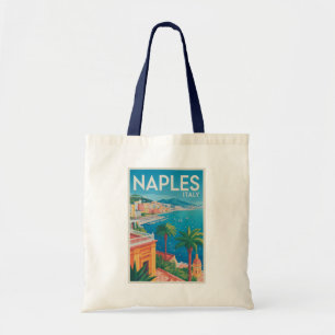 Tote Bag Naples Italie Illustration Voyage Art Vintage