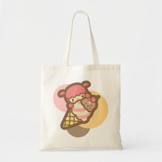 Tote Bag Napolitain crème glacée cerise de cône mignon kawa