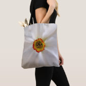 Tote Bag narcisse blanche perle (De près)