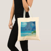 Tote Bag Narwhal (plage) (Devant (produit))