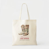 Tote Bag Nashville Dernier Rodeo Boots Bachelorette Party (Devant)