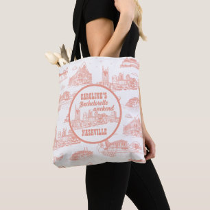 Tote Bag Nashville Toile Enterrement de Vie de Jeune Fille 