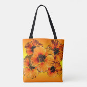 Tote Bag nasturtiums orange et jaune (Dos)