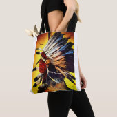 Tote Bag Native American Chief Tote (De près)