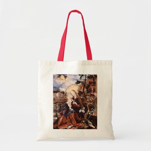 TOTE BAG NATIVITÉ AVEC DES LILLES BLANCHES, MAGIE DE NOËL (Devant)