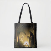 Tote Bag Nativité de Noël Marie, Joseph et bébé Jésus (Devant)