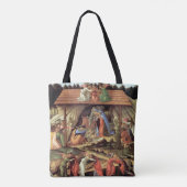 Tote Bag Nativité de Noël, Naissance du Christ par Botticel (Dos)