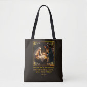 Tote Bag Nativité de Noël Sainte Famille Religieuse (Devant)