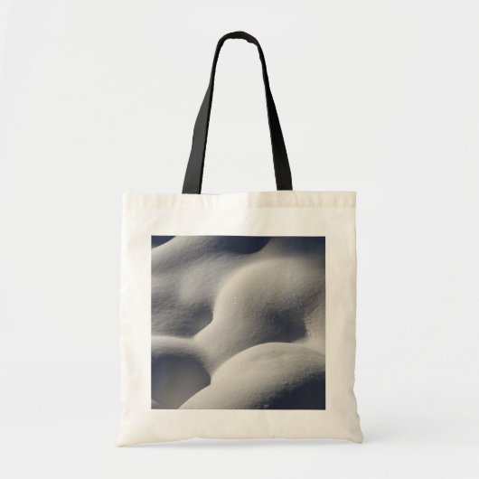 Tote Bag Nature Abstraite des monticules de neige mousseuse (Devant)