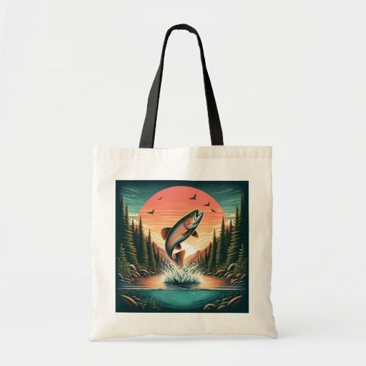 Tote Bag Nature extérieure de la truite (Devant)