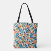 Tote Bag Nature Fleurs colorées mignonnes (Dos)