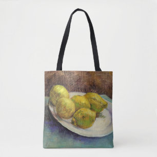 Tote Bag Nature morte Citrons sur une assiette par Vincent