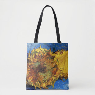 Tote Bag Nature morte Deux tournesols coupés par Vincent va