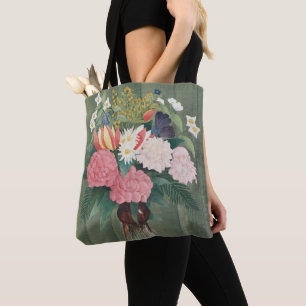 Tote Bag Nature morte florale rose vintage de Henri Roussea