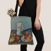 Tote Bag Nature morte, Pot à lait et fruits sur une table, (De près)