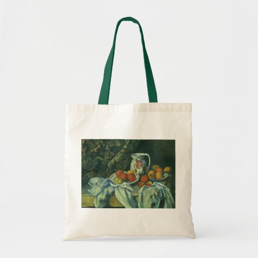 Tote Bag Nature morte, rideau et pichet de Paul Cézanne (Devant)