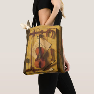 Tote Bag Nature morte Violon et partitions de William Harne
