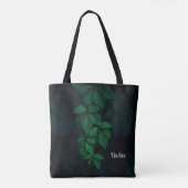 Tote Bag Nature personnalisée Feuilles botaniques (Dos)