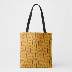 Tote Bag Nature sauvage Cactus Bushes Motif