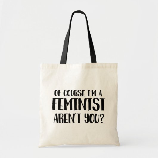 Tote Bag Naturellement je suis un féministe (Devant)