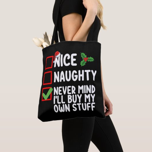 Tote Bag Naughty Never Mind (De près)
