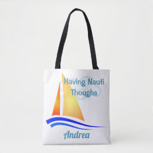 Tote Bag Nauti Pense Nautique Voilier