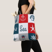 Tote Bag Nautical themed design (De près)