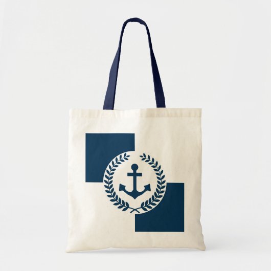 Tote Bag Nautical themed design (Devant)