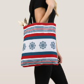 Tote Bag Nautical themed design (De près)