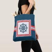 Tote Bag Nautical themed design (De près)