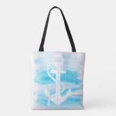 Tote Bag Nautique - Ancre d'aquarelle (1) - toutes les (Dos)
