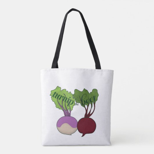 Tote Bag Navet la betterave Fourre-tout (Dos)