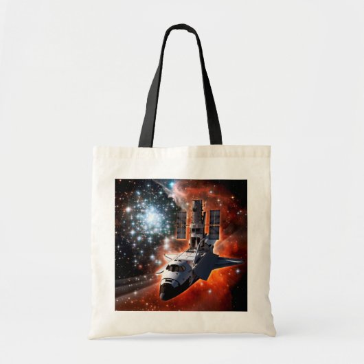 Tote Bag Navette spatiale Atlantis Télescope Hubble Artwork (Devant)