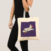 Tote Bag Navette spatiale de bande dessinée (Devant (produit))