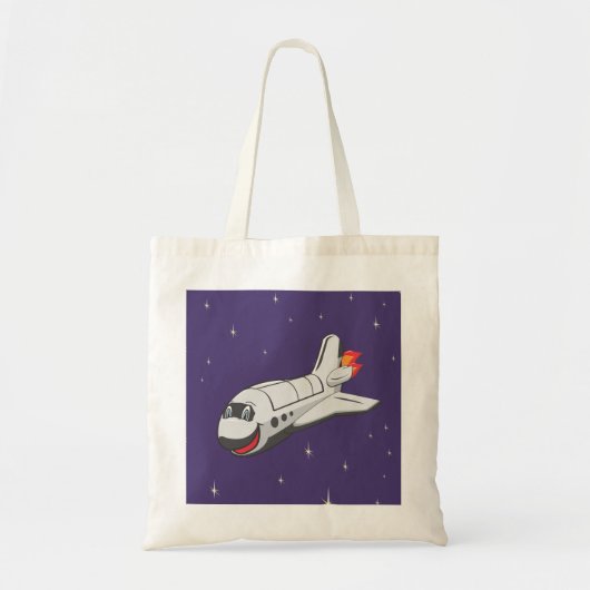 Tote Bag Navette spatiale de bande dessinée (Devant)