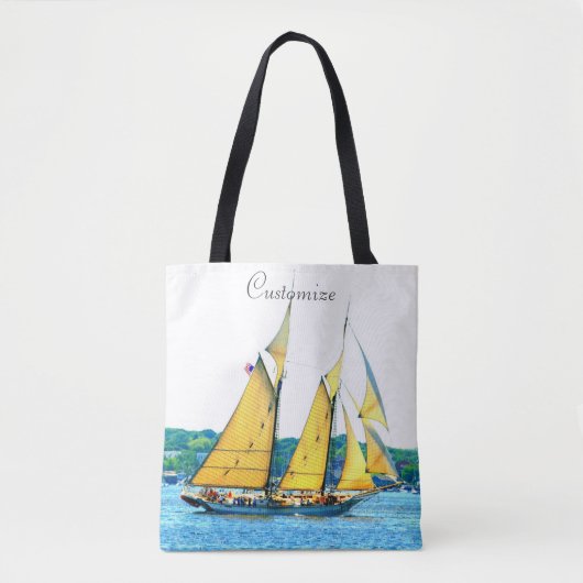 Tote Bag navigation de schooners du Maine (Devant)