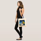 Tote Bag Navigation d'océan dans un yacht (Devant (modèle))