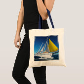 Tote Bag Navigation d'océan dans un yacht (Devant (produit))