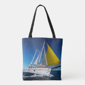 Tote Bag Navigation d'océan dans un yacht (Dos)