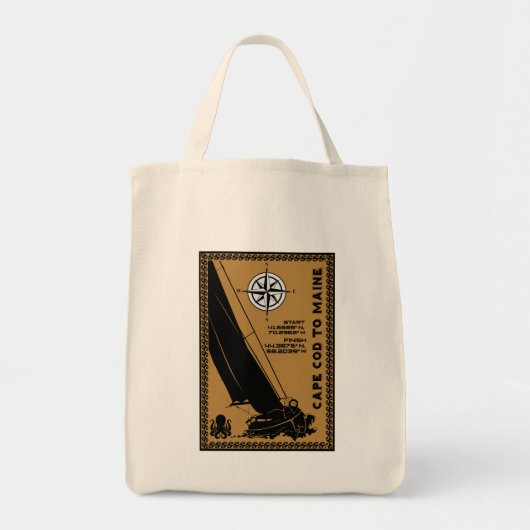 Tote Bag Naviguer de Cape Cod au Maine (Devant)