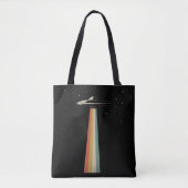 Tote Bag Navire spatial rétro-Alien d'enlèvement de l'OVNI  (Devant)