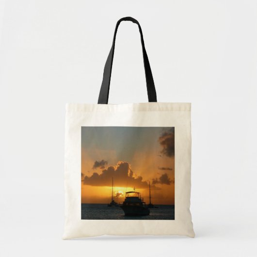 Tote Bag Navires et Sunset Tropical Seascape (Devant)