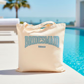 Tote Bag Navy + Blue Faux Glitter BRIDESMAID