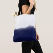 Tote Bag Navy foncé aquarelle (De près)