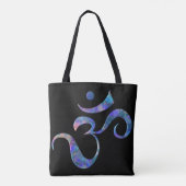Tote Bag Navy Marbré Om (Dos)