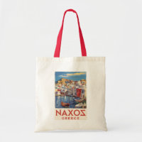 Naxos Grèce Peinture Voyage Art Vintage